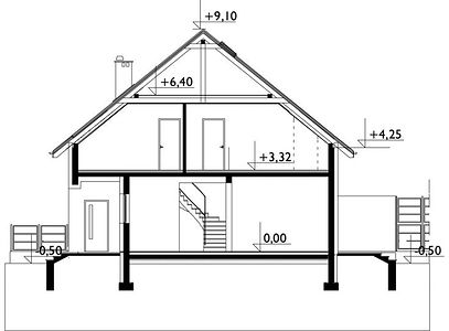 Фасад дома BEB-7365-78 Фасад дома BEB-7365-78